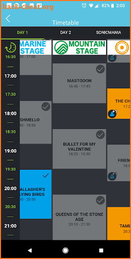 SUMMER SONIC app screenshot