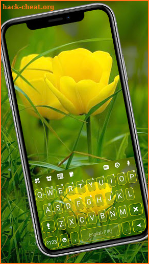 Summer Tulips Keyboard Background screenshot