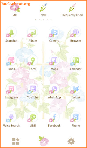 Summer Wallpaper Watercolor Morning Glories Theme screenshot