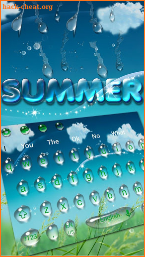 Summer Water Keyboard screenshot