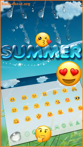 Summer Water Keyboard screenshot