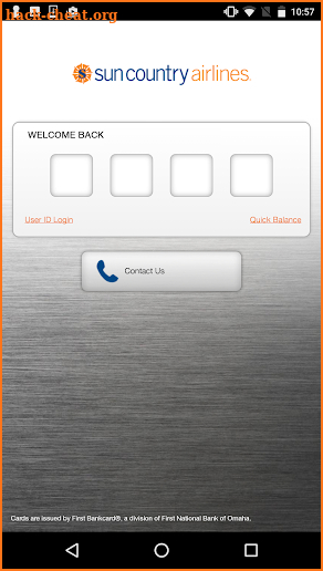 Sun Country Airlines Visa screenshot