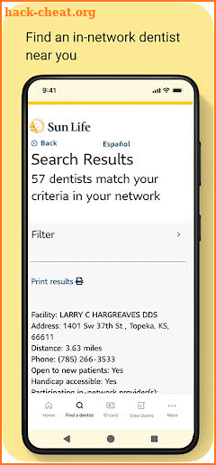 Sun Life Dental (U.S.) screenshot