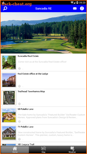 Suncadia Real Estate screenshot