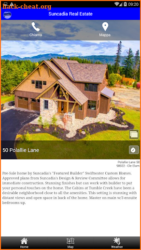 Suncadia Real Estate screenshot