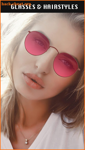 Sunglasses and Hairstyle Photo Editor screenshot