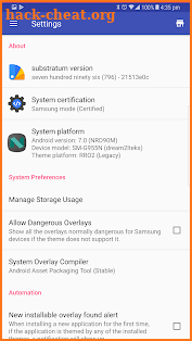 sungstratum ★ substratum samsung nougat 7.x addon screenshot