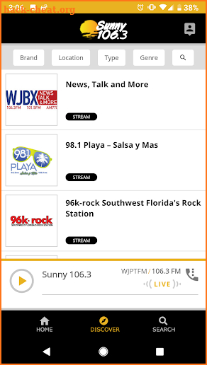 Sunny 106.3 screenshot