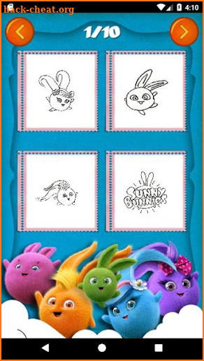 Sunny Bunnies Coloring Book - Kids Game screenshot