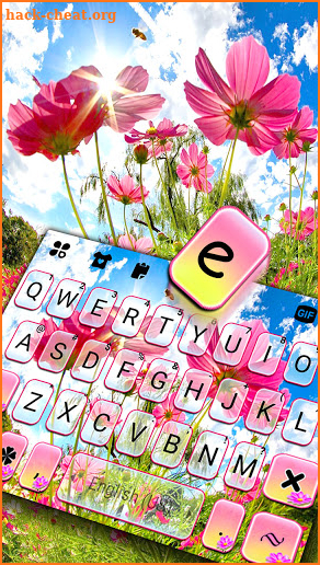 Sunny Flowers Keyboard Background screenshot