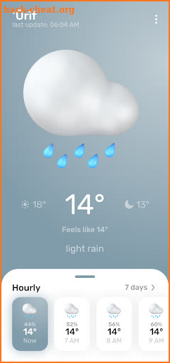 Sunny: Weather forecast screenshot