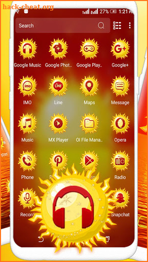 Sunrise Launcher Theme screenshot