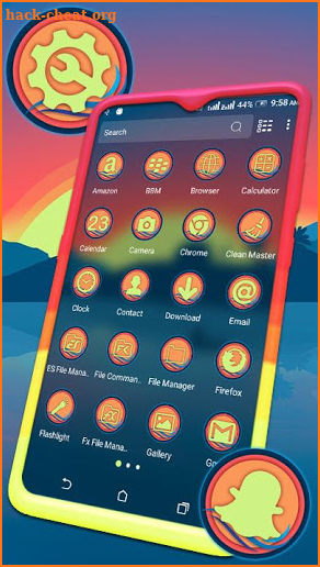 Sunrise Painting Theme Launcher screenshot