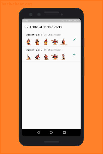 SunRisers Hyderabad Stickers screenshot