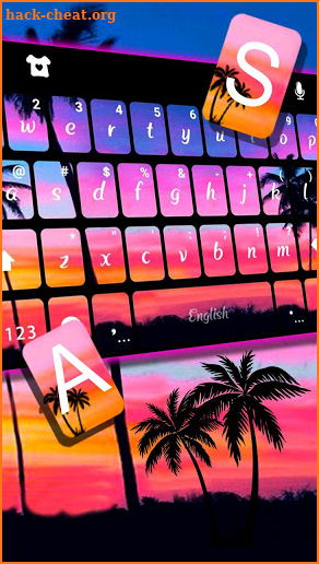 Sunset Beach 2 Keyboard Theme screenshot