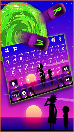 Sunset Holiday Keyboard Theme screenshot