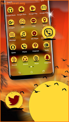 Sunset Launcher Theme screenshot