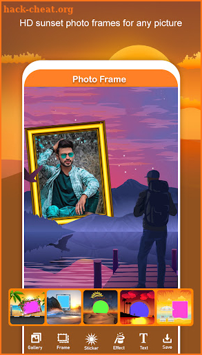 Sunset Photo Editor : Cut Paste Sunset Editor screenshot