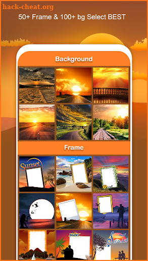 Sunset Photo Editor : Cut Paste Sunset Editor screenshot