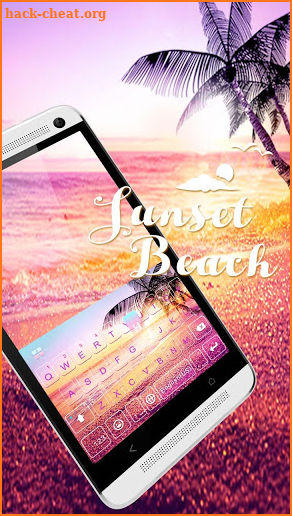 Sunsetbeach Keyboard Theme screenshot