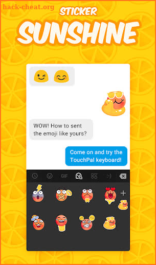 Sunshine FREE Keyboard Sticker screenshot