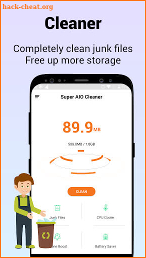Super AIO Cleaner - Phone Booster&CPU Cooler screenshot