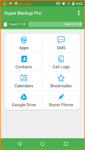 Super Backup Pro: SMS&Contacts screenshot