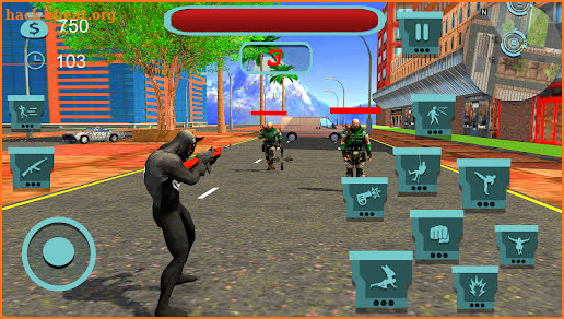 Super Black Spider Rope Hero screenshot