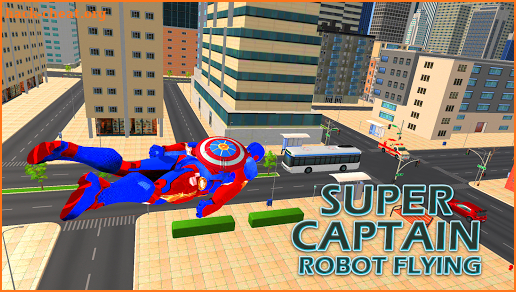 Super Captain Robot Flying: City Survival Mission screenshot