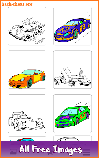 Super Cars Color by Number: Vehicles Coloring Book screenshot