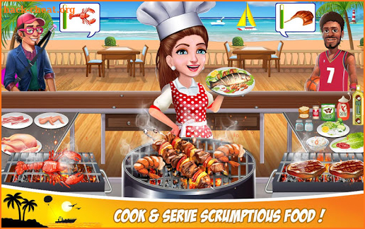 Super Chef Beach Bbq Kitchen Story Cooking Games screenshot