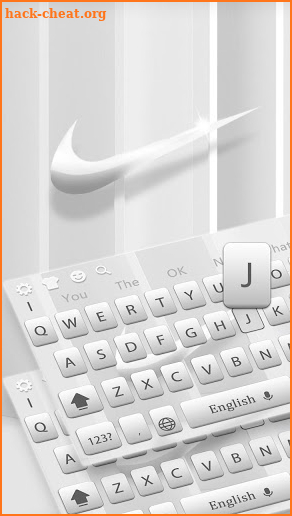 Super clean and simple sports keyboard theme screenshot