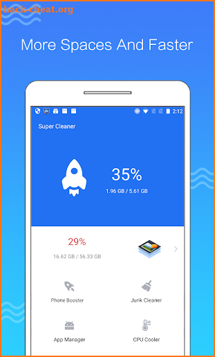 Super Cleaner-Booster, Phone Cleaner, CPU Cooler screenshot