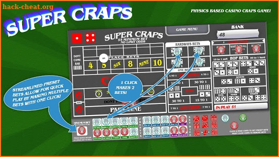 Super Craps screenshot