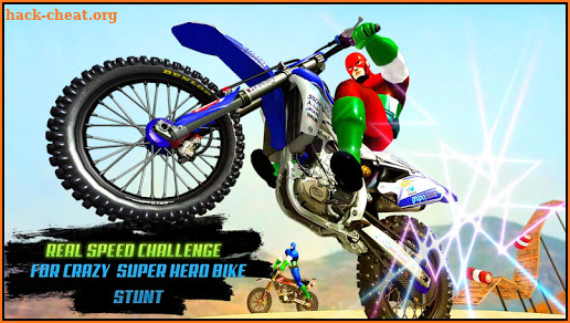 Super Crazy Hero Bike Stunts: Moto Racing 3D screenshot