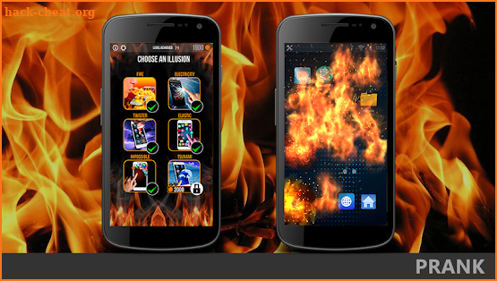 Super Crazy Screen Prank Electric Fire Tap Joke I screenshot