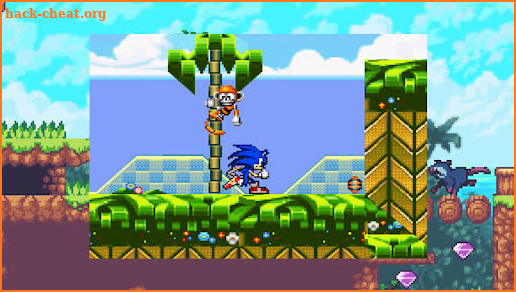 Super Fast Blue Soni Fight Dah Boom Hedgehog screenshot