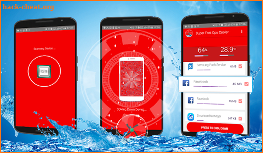 Super Fast Cpu Cooler, cool down phone temperature screenshot