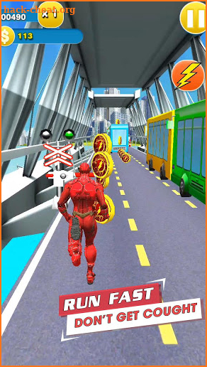 Super Flash Hero Rush Endless Runner screenshot