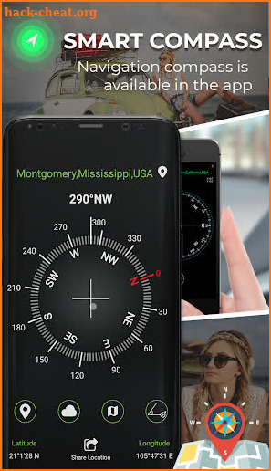 Super GPS Compass Map for Android 2019 screenshot