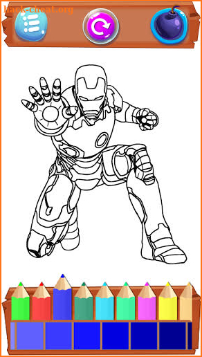 Super Hero Cartoons Painting: Coloring book games screenshot