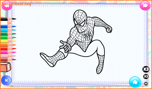 Super Hero Coloring screenshot