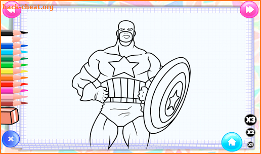 Super Hero Coloring screenshot