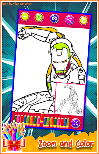 Super Hero Coloring Book for Kids New Coloring screenshot