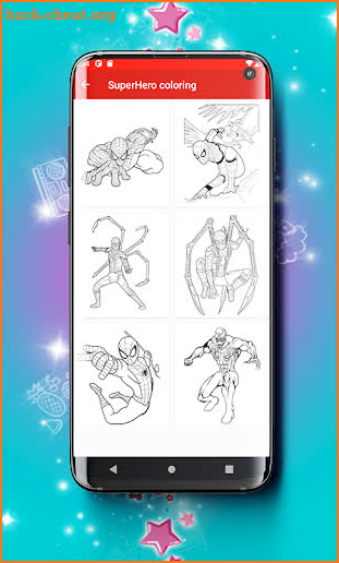 Super Hero Coloring book Game screenshot