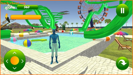 super hero water slide uphill rush screenshot