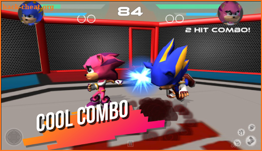 Super Heroes Blue Sonics Fight The Red Shadow Evil screenshot