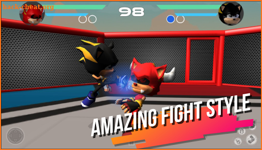 Super Heroes Blue Sonics Fight The Red Shadow Evil screenshot