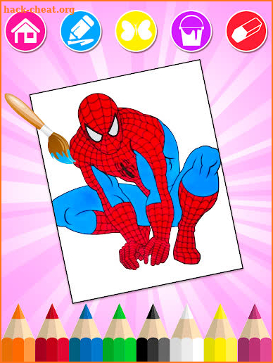 Super Heros Coloring Book screenshot