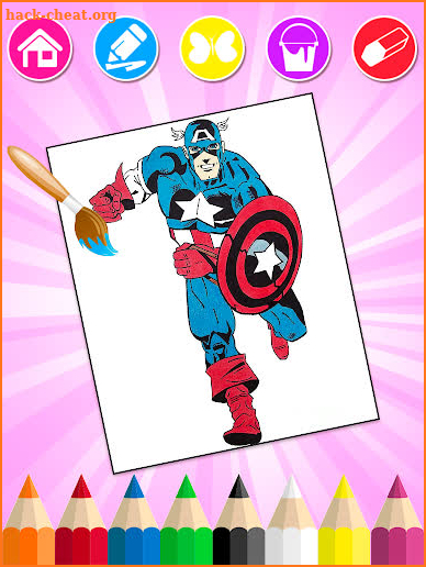 Super Heros Coloring Book screenshot